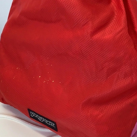 Jansport Y2K Vintage Red And Pink Backpack Preowned - Picture 2 of 7